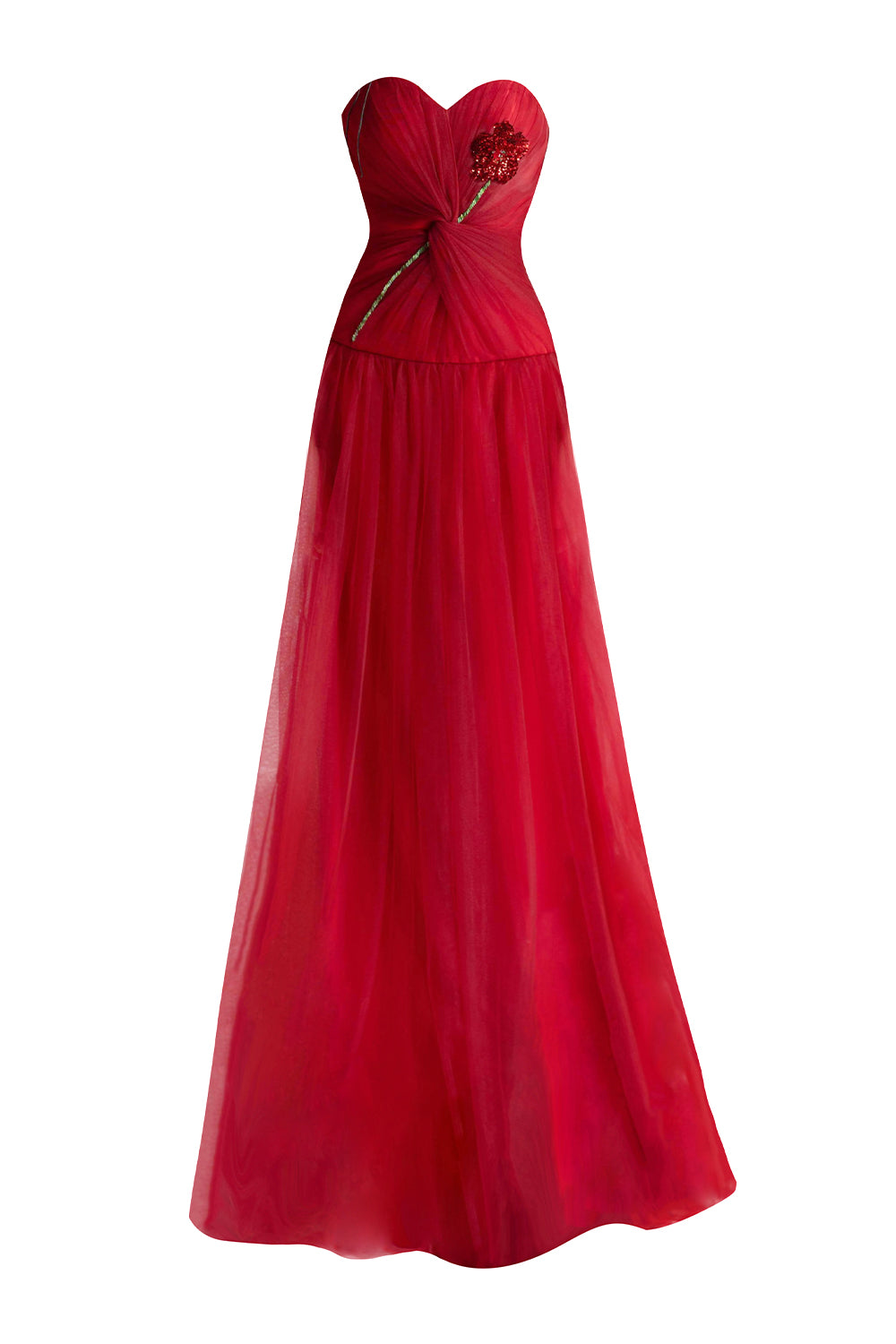 Women's Alena A-line Sweetheart Neck Mesh Floor Length Dress XS/S/M/L/XL Red Happy Clothing Women's Alena A-line Sweetheart Neck Mesh Floor Length Dress XS/S/M/L/XL Red Happy Clothing