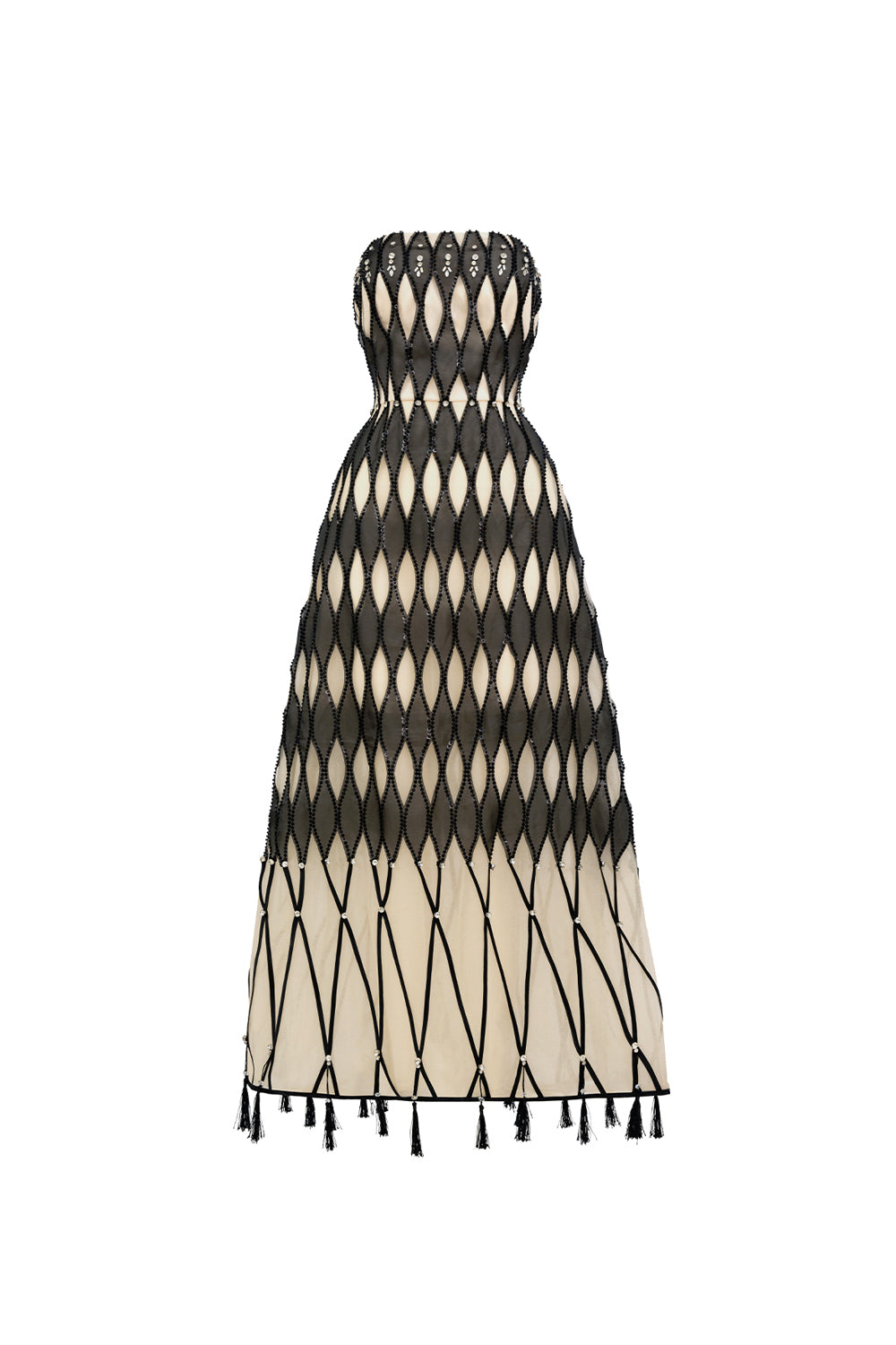 Women's Malakai A-line Straight Across Neck Polyester Maxi Dress XXS/XS/S/M/L/XL/XXL/3XL/Customize Black/Beige Happy Clothing Women's Malakai A-line Straight Across Neck Polyester Maxi Dress XXS/XS/S/M/L/XL/XXL/3XL/Customize Black/Beige Happy Clothing