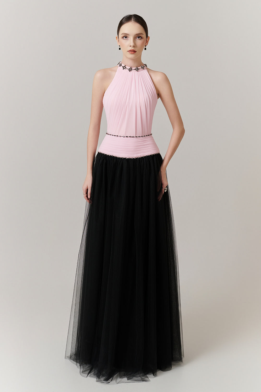 Aria Halter Bead Maxi Dress