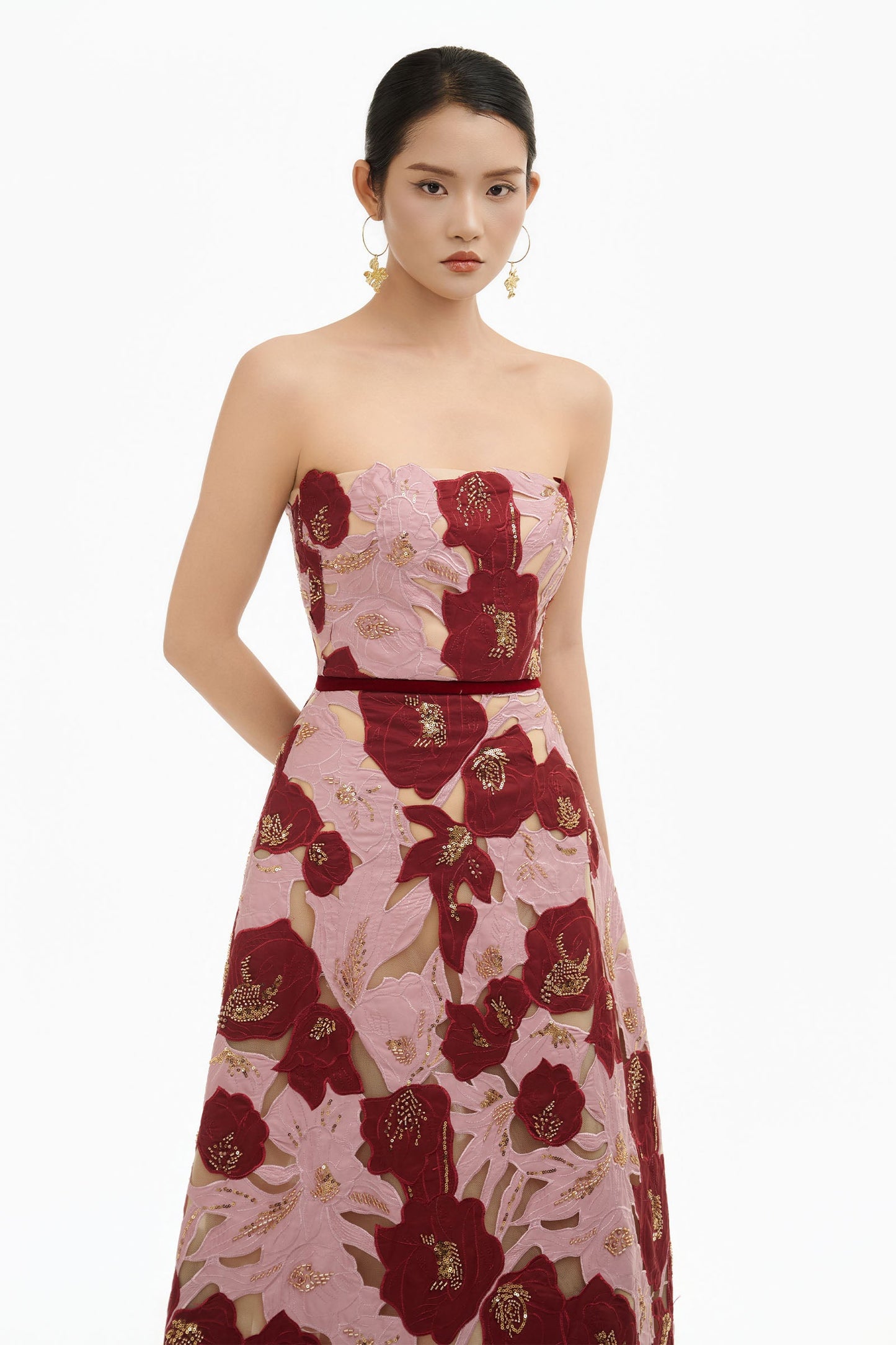 Bloom Straight Across Maxi Dress