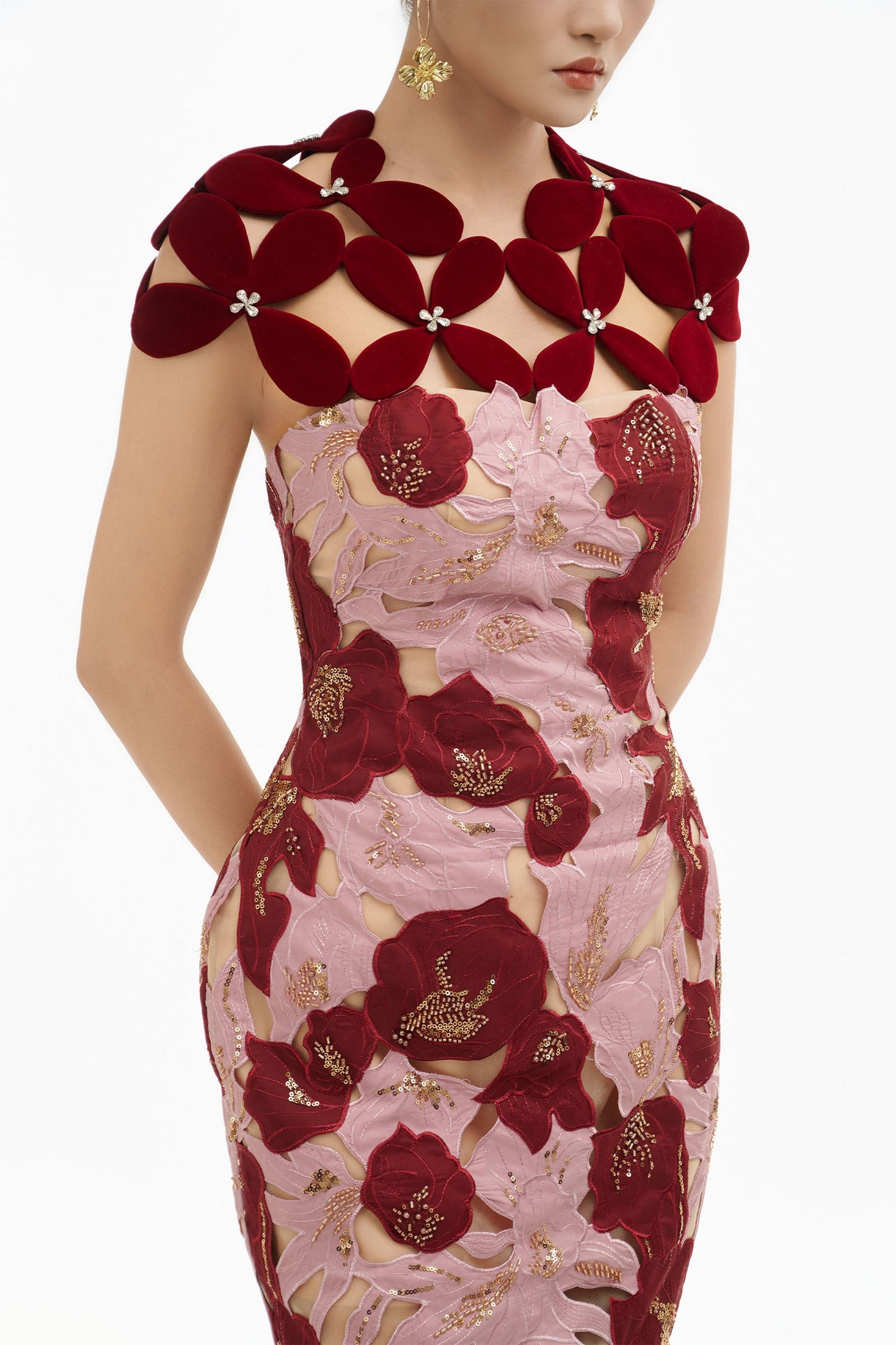 Rosée Applique Maxi Dress