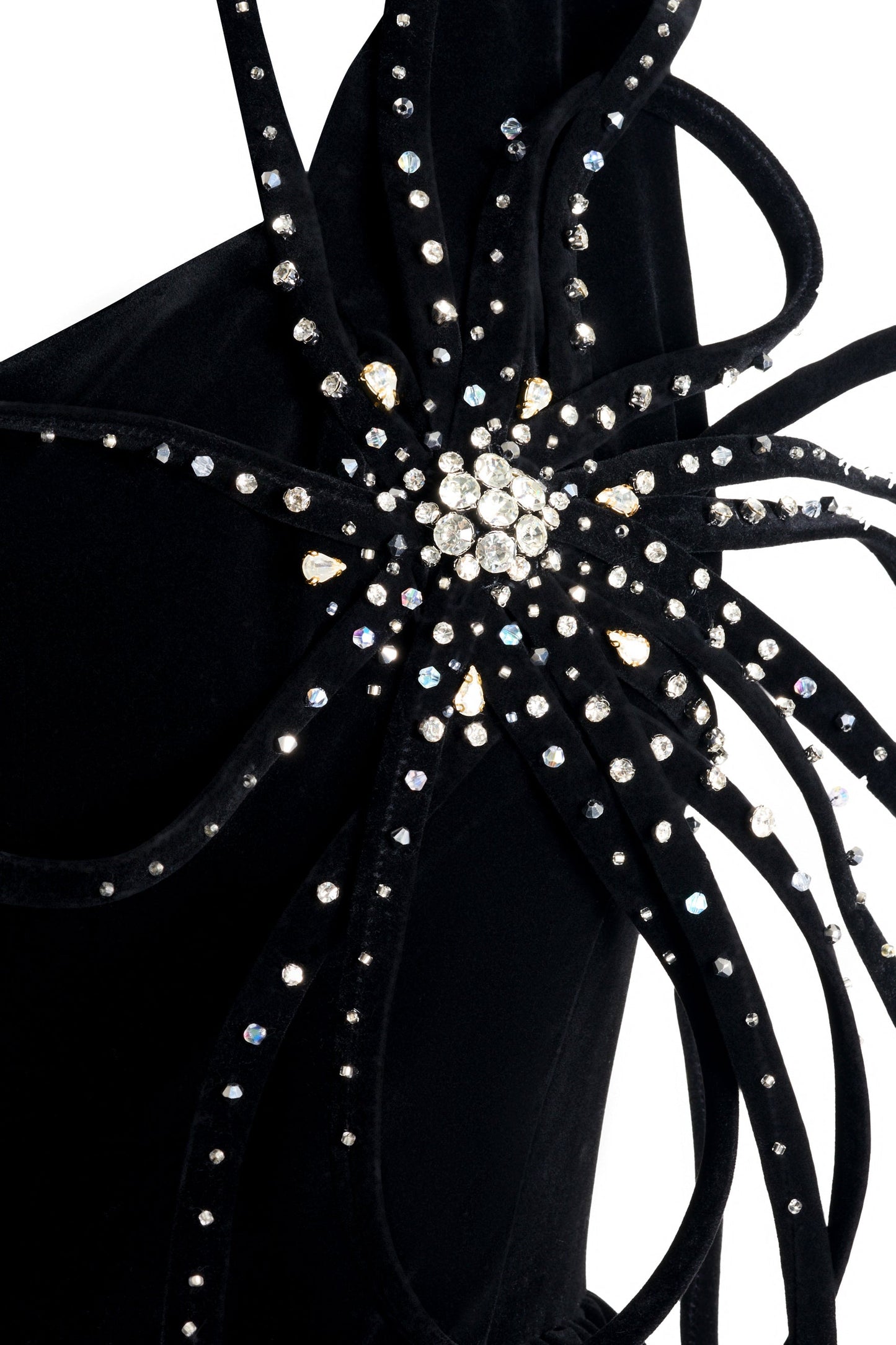 Addyson Bubble Layered Velvet Maxi Dress