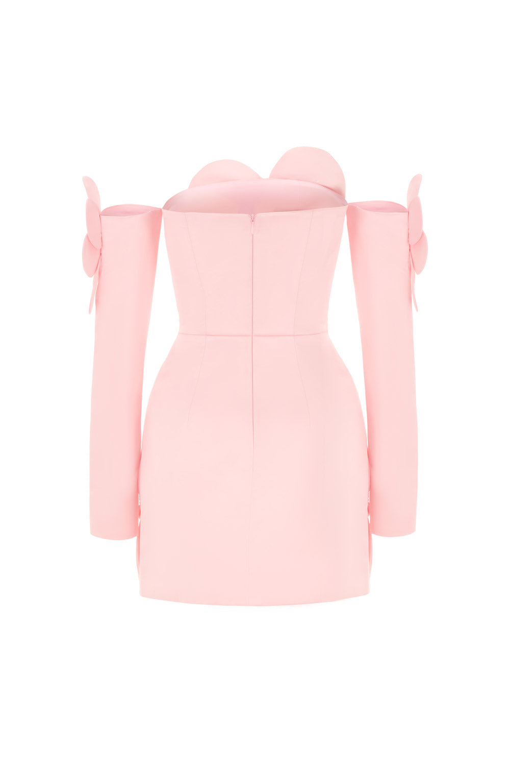 Amora A-line Cold Shoulder Sleeved Velvet Mini Dress