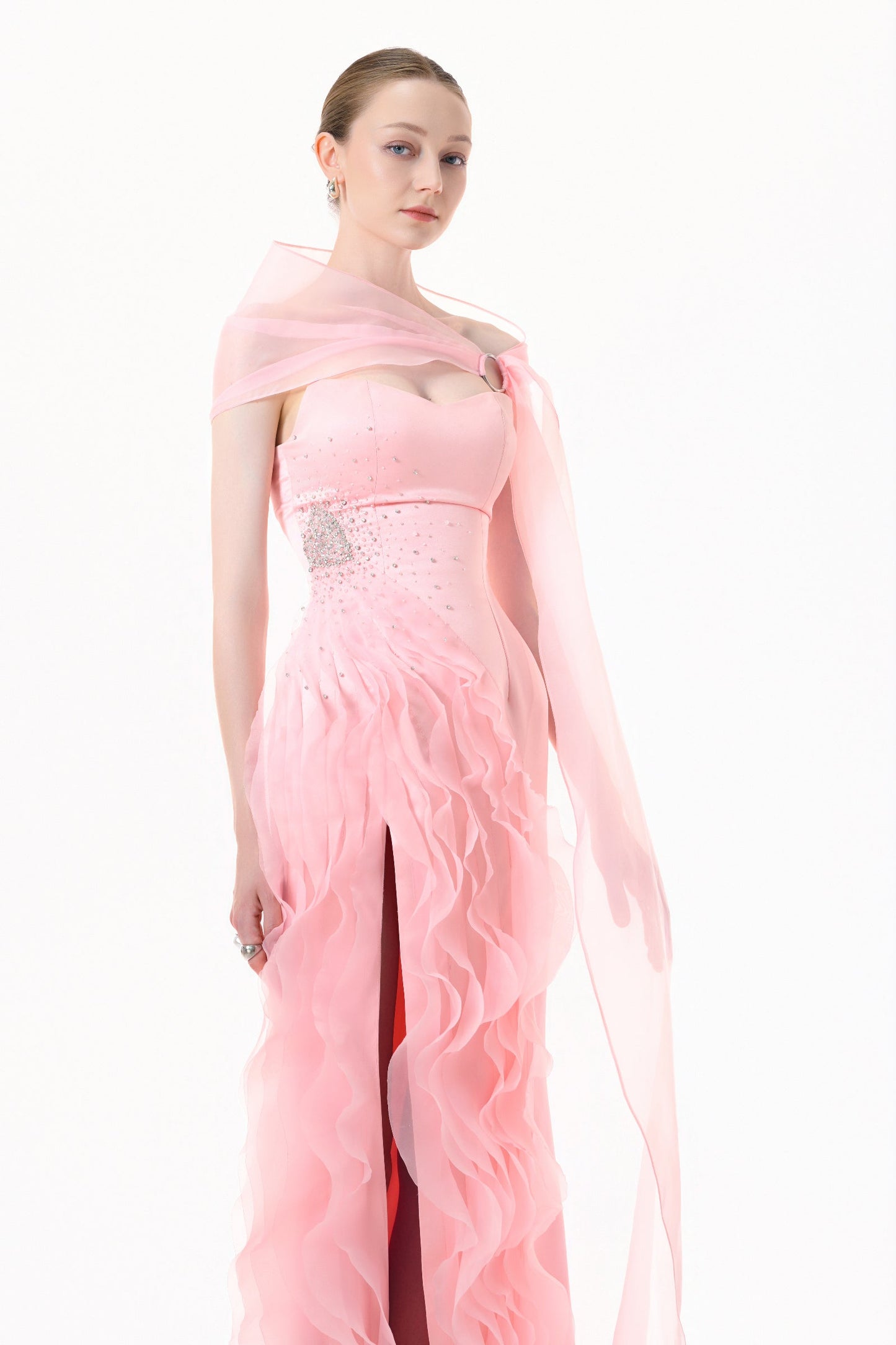 Aven Ruffle Maxi Dress