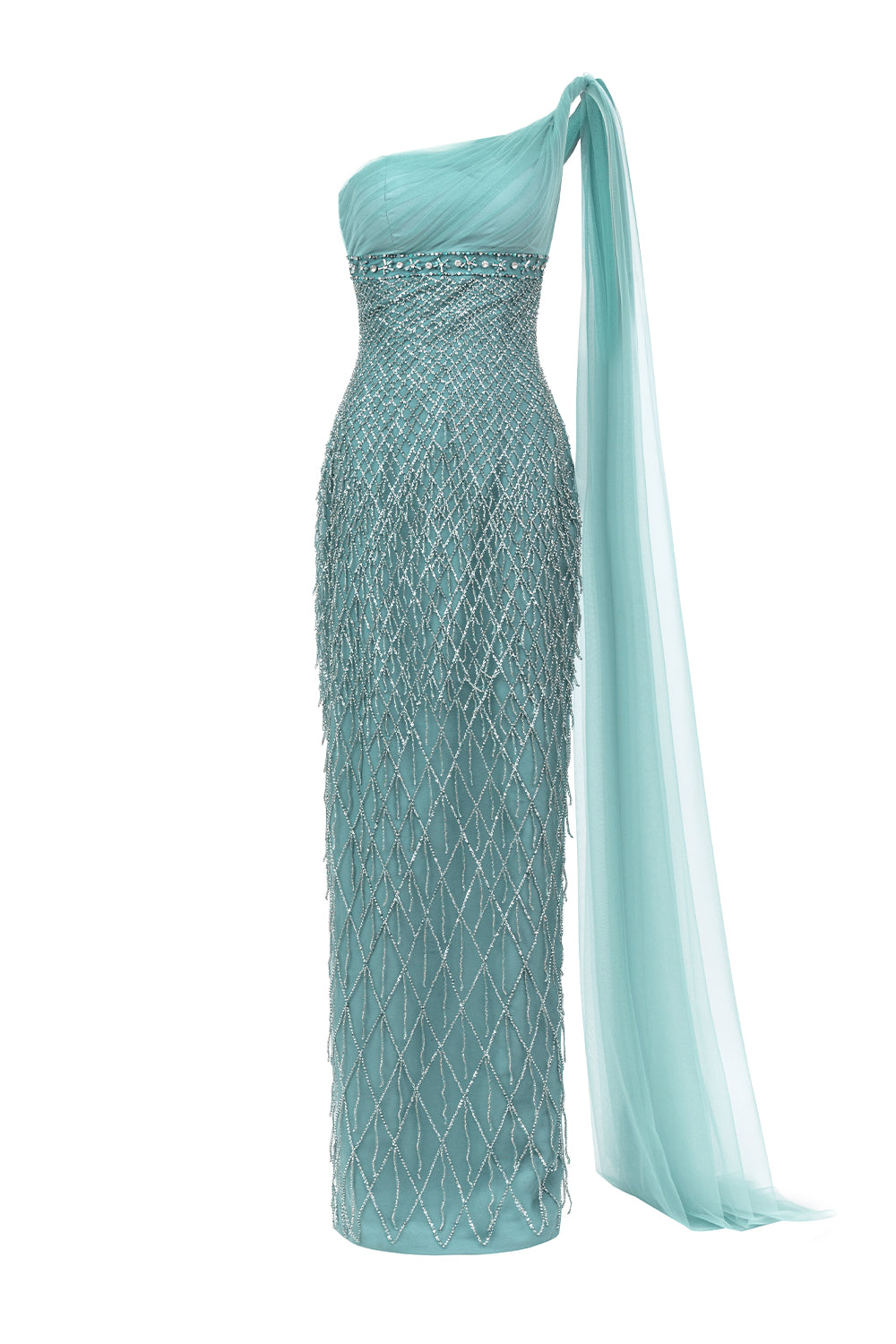 Women's Allyson Pencil One Shoulder Polyester Maxi Dress XXS/XS/S/M/L/XL/XXL/3XL/Customize Cerulean Geometric MEAN BLVD Happy Clothing Women's Allyson Pencil One Shoulder Polyester Maxi Dress XXS/XS/S/M/L/XL/XXL/3XL/Customize Cerulean Geometric MEAN BLVD Happy Clothing