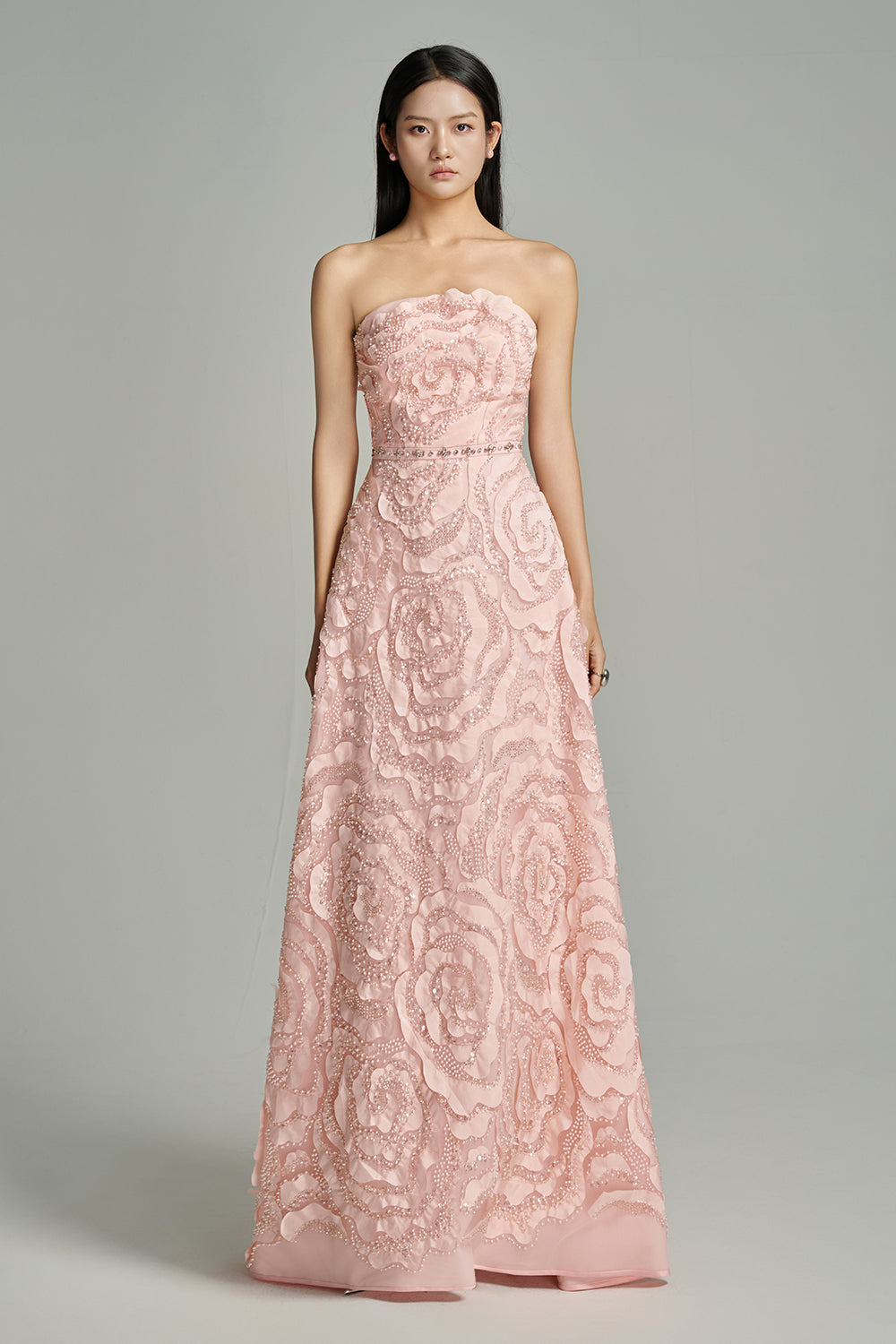 Lyra A-line Scarf Neck Polyester Maxi Dress