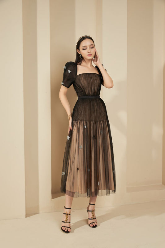 Aniston Square Neck Dress