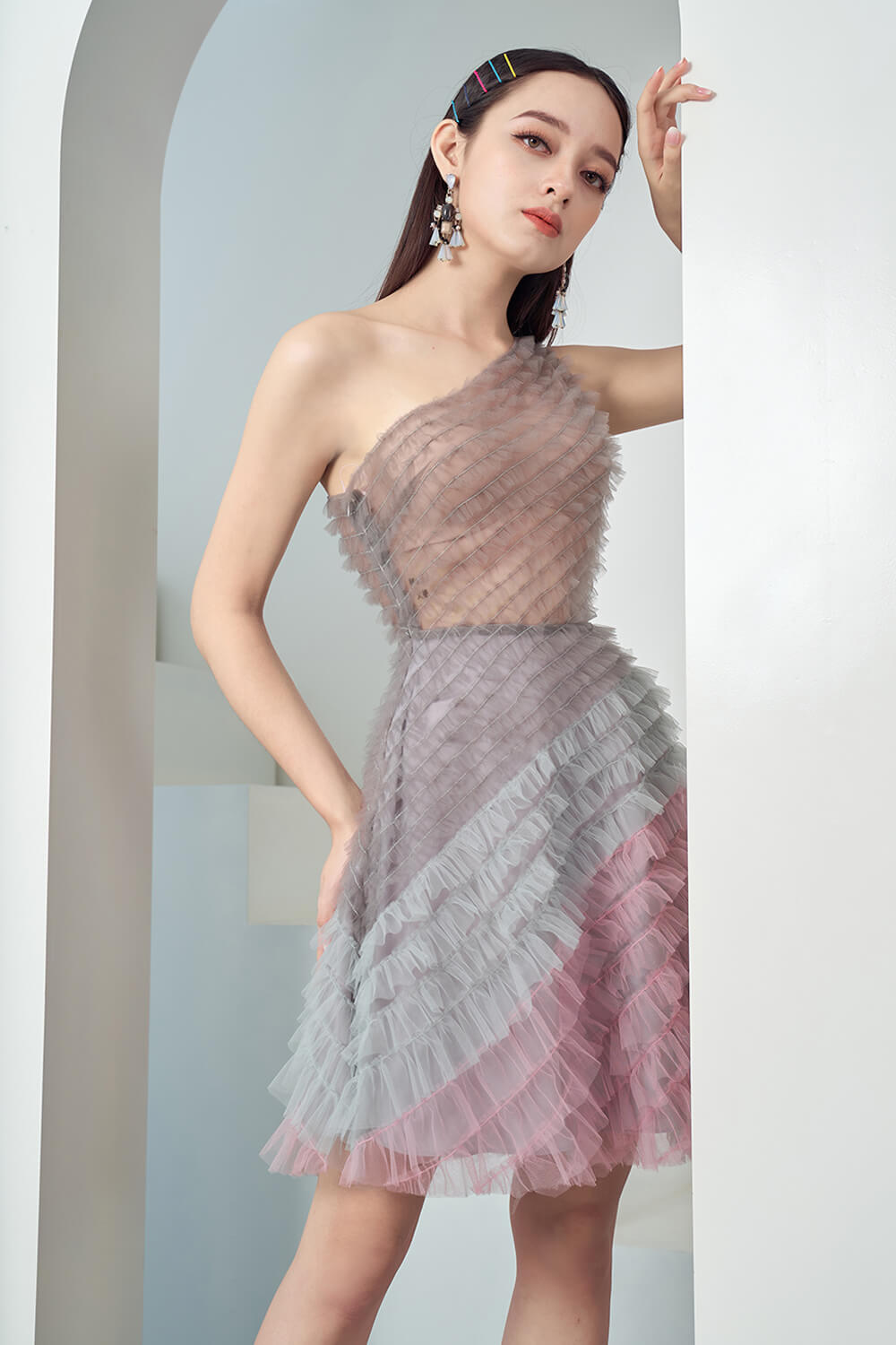 Atia One Shoulder Dress