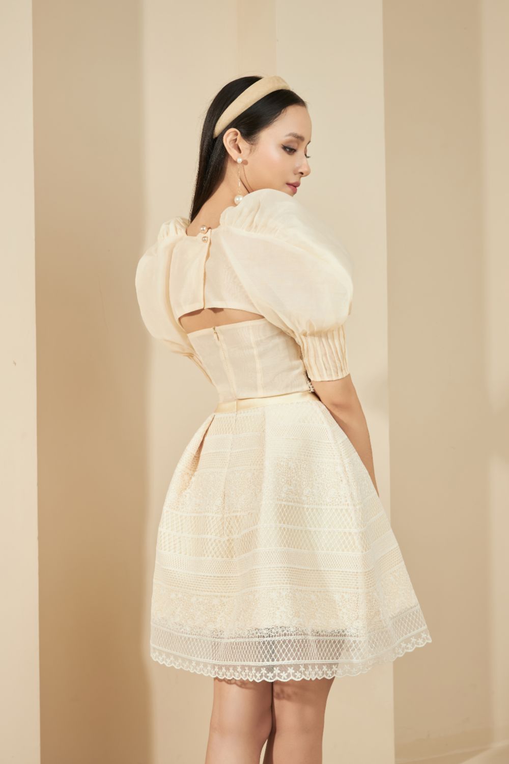 Christina Puffy Shoulder Dress
