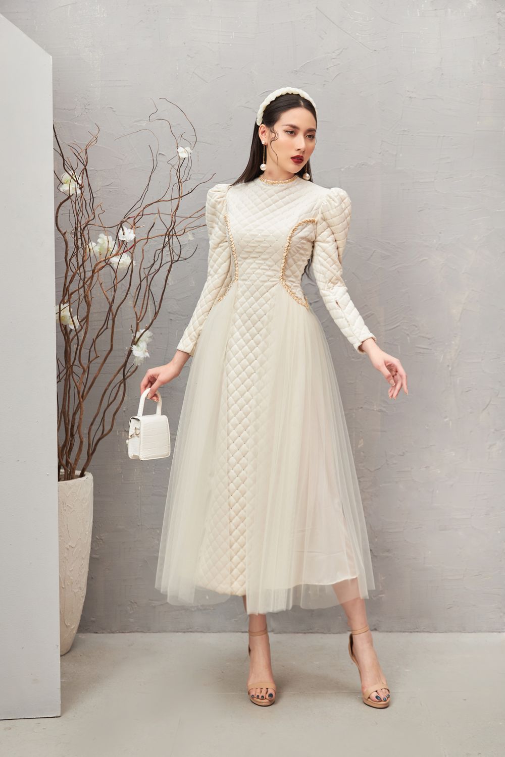 Clara Puffy Sleeves Dress