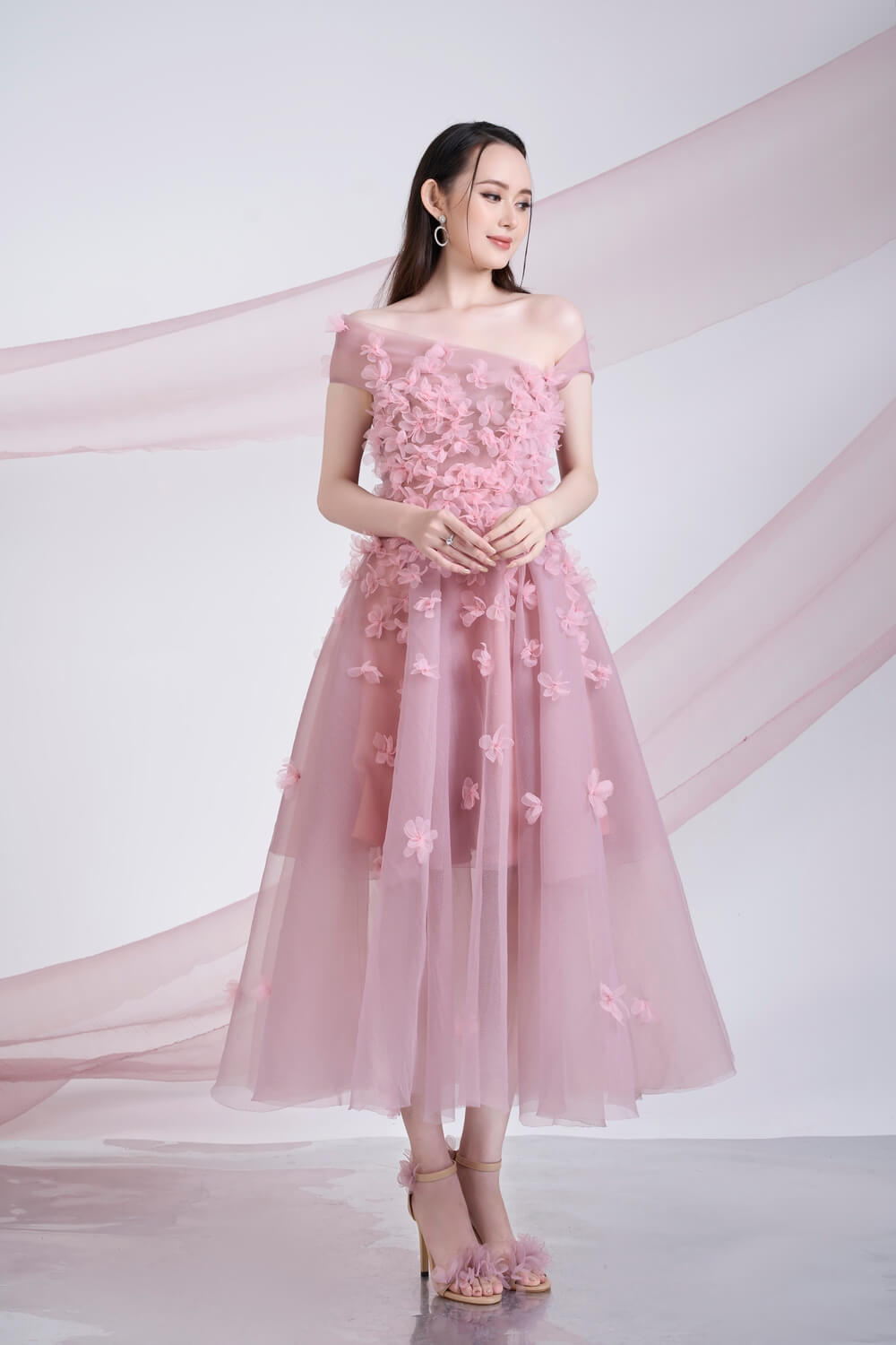 Cynna Off-Shoulder Dress