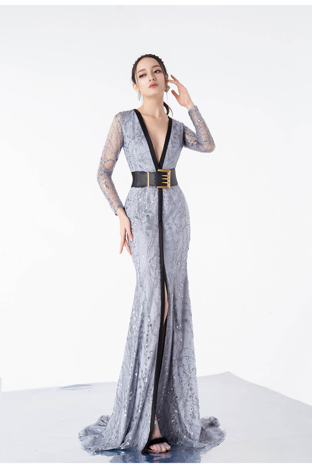 Esme Deep V-Neck Dress