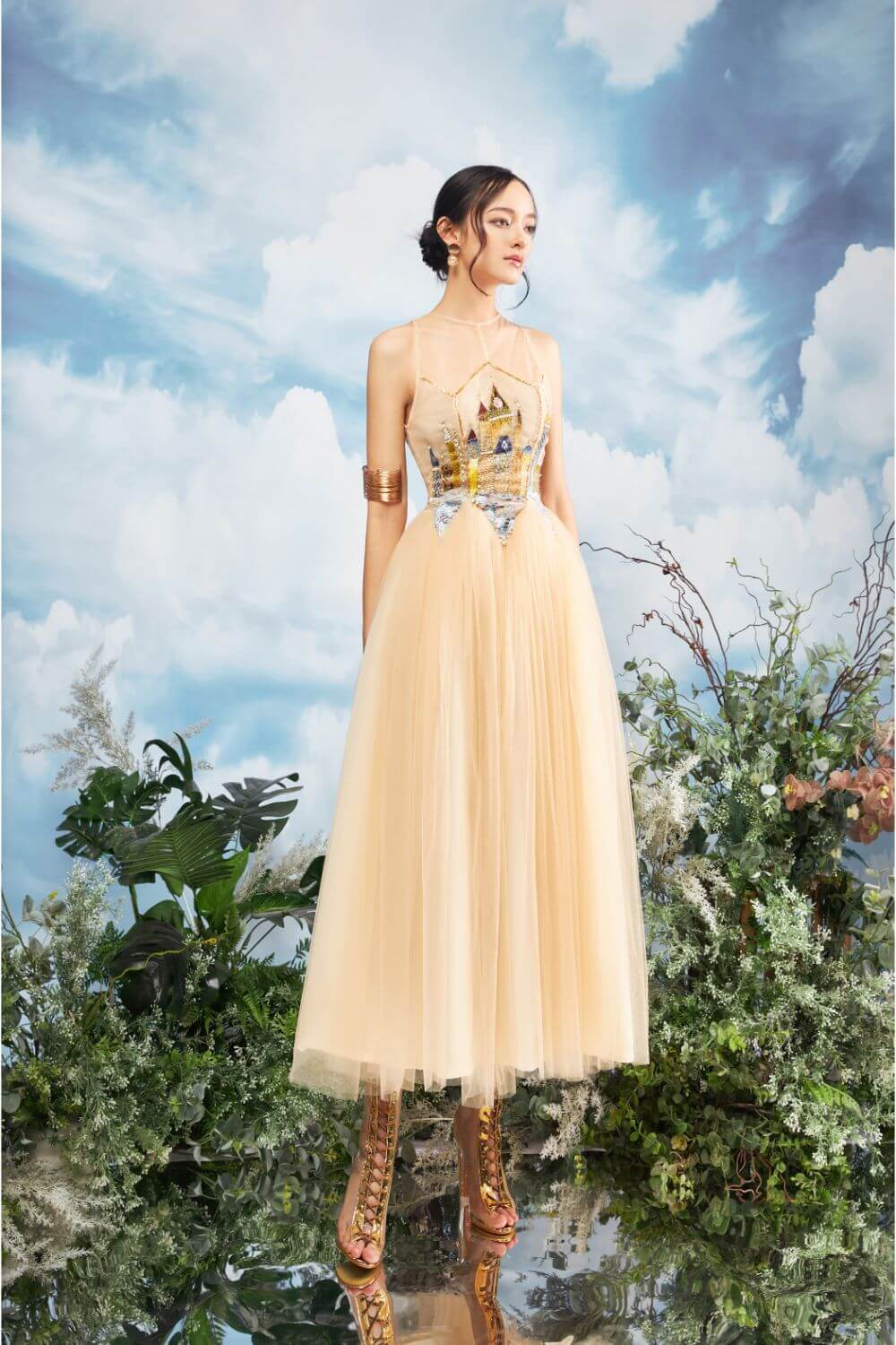 Falcon Ruffle Layered Dress