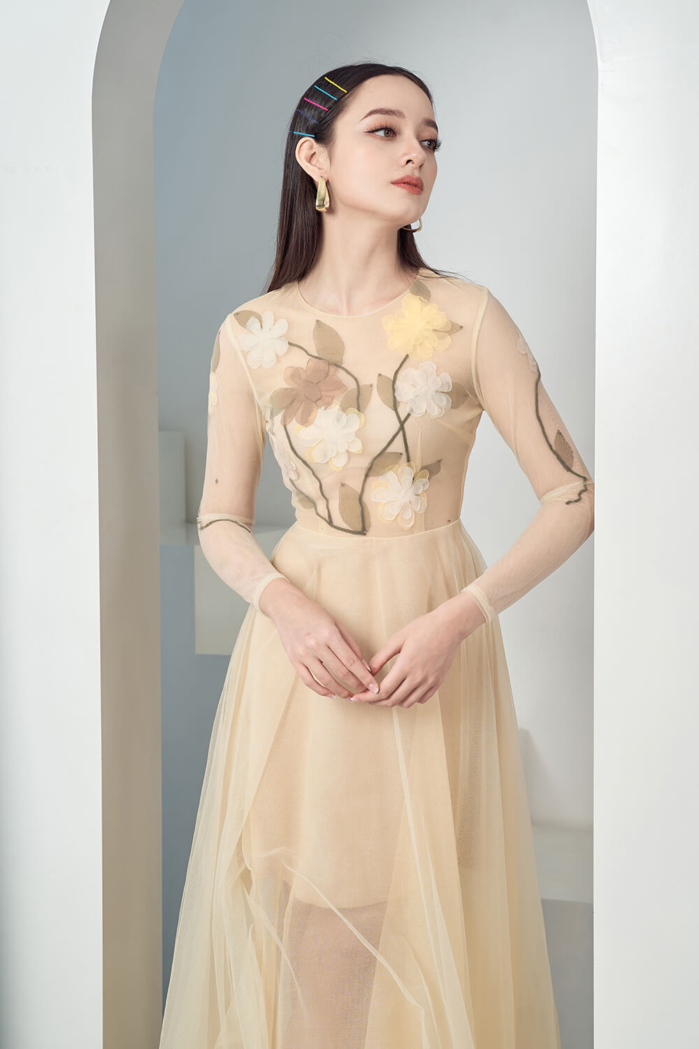 Konami Long Sleeves Dress
