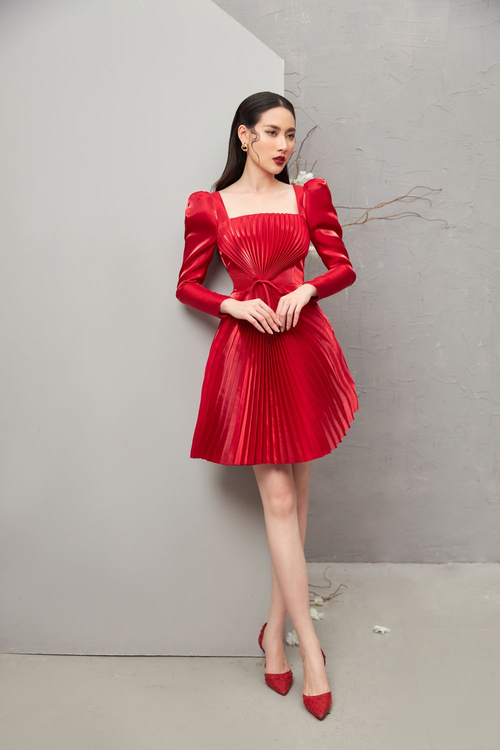 Lysandra Square Neck Dress