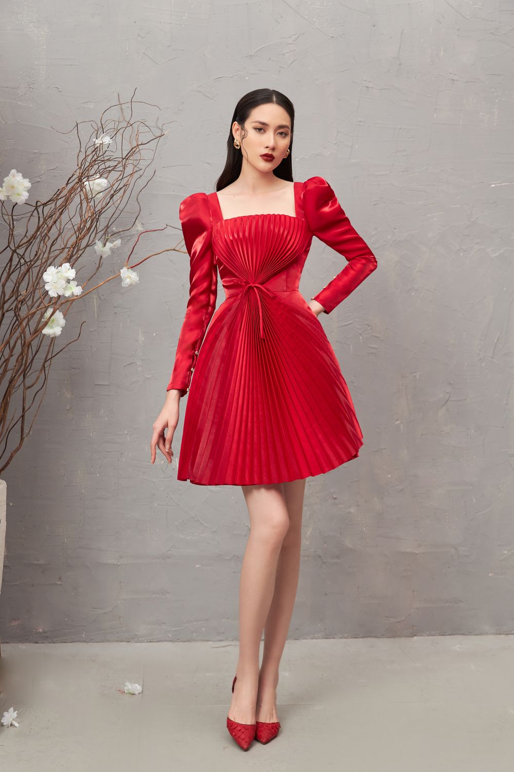 Lysandra Square Neck Dress