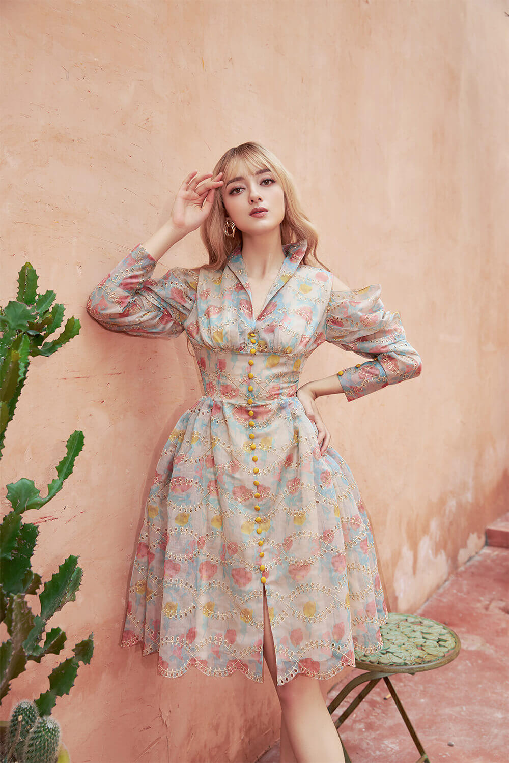 Qiana V-Neck Dress