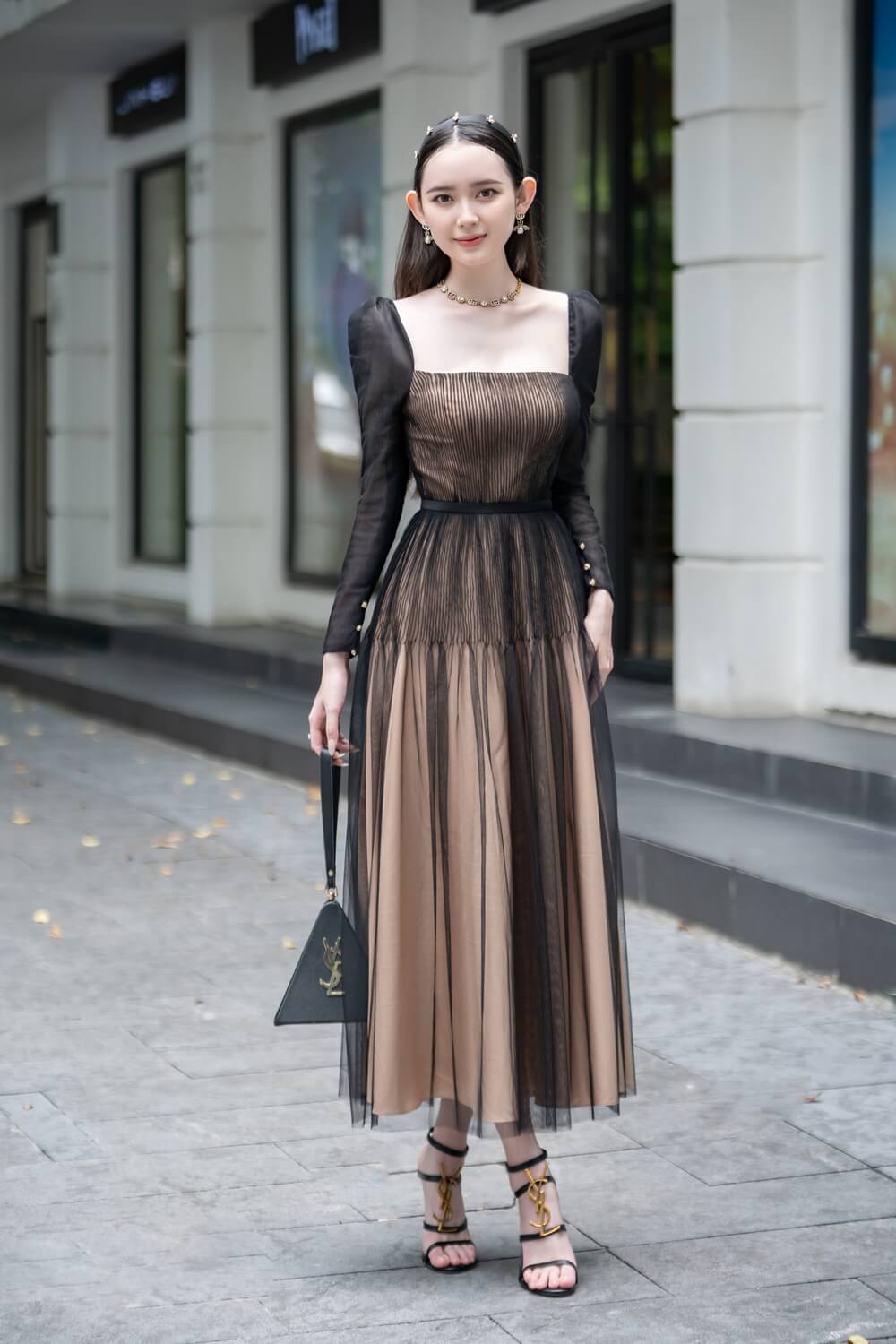 Tyler Square Neck Dress