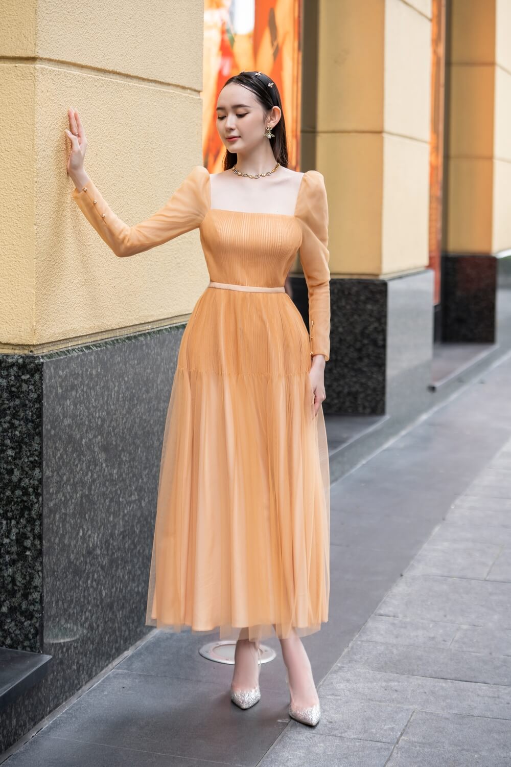 Tyler Square Neck Dress