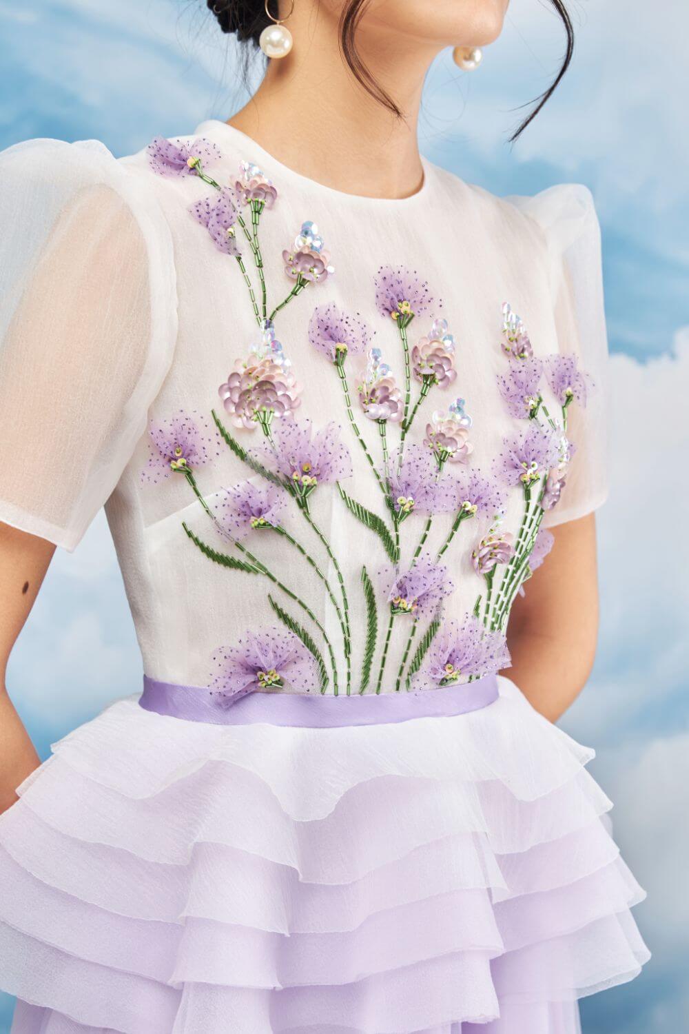 Velix Floral Embroidered Dress