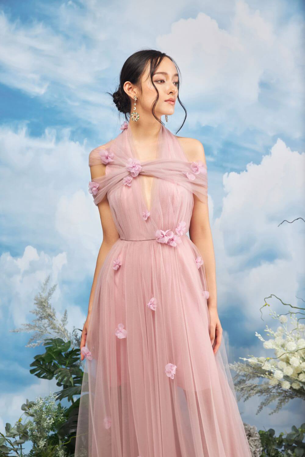 Yolaf Mesh Sheer Dress