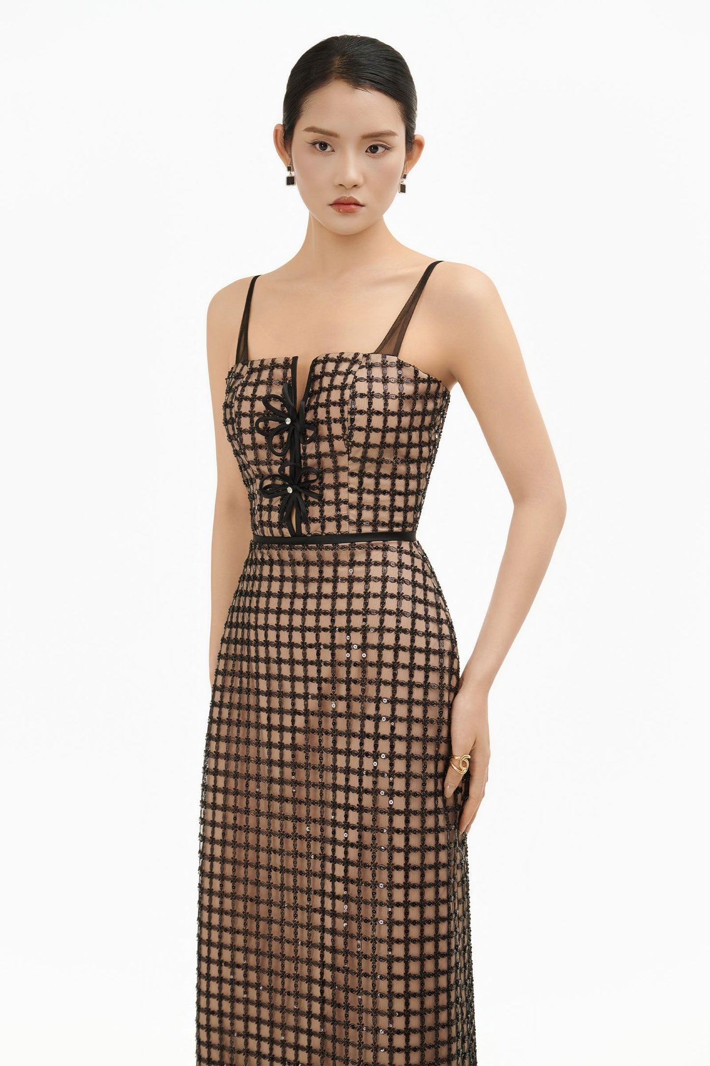 Odette Square Neck Maxi Dress