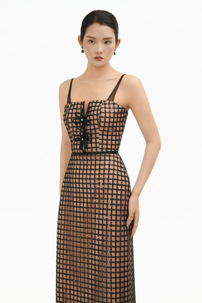 Odette Square Neck Maxi Dress