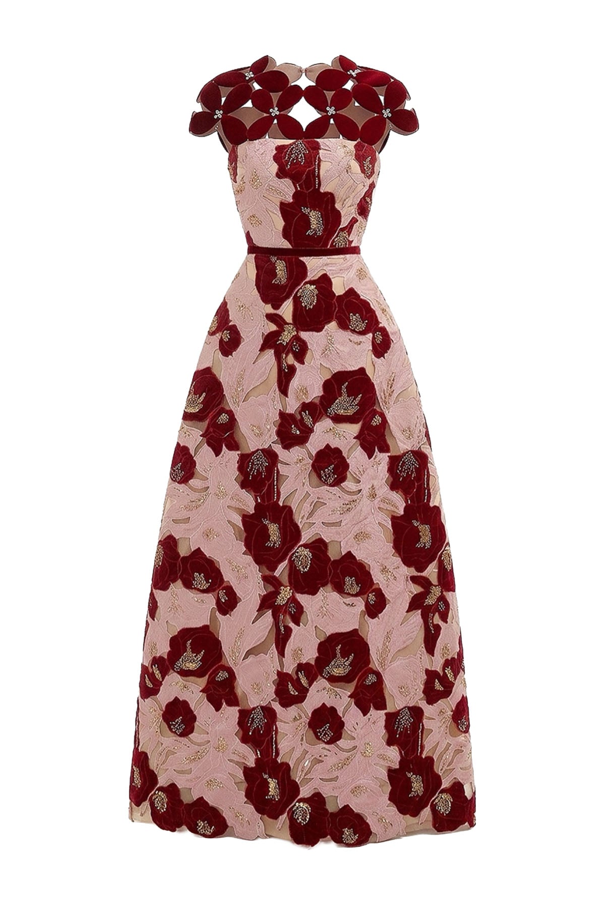 Fiora Embroidery Maxi Dress