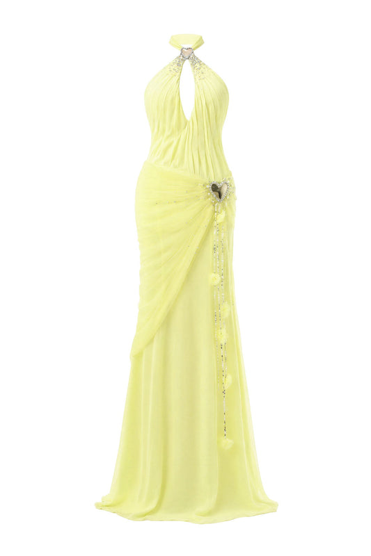 Elys Halter Maxi Dress