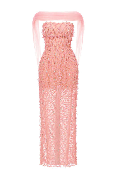 Lune Fringe Maxi Dress
