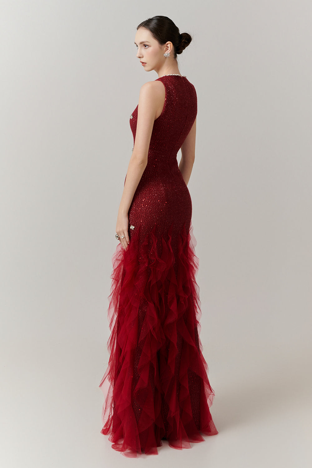 Potter Mermaid Bead Maxi Dress