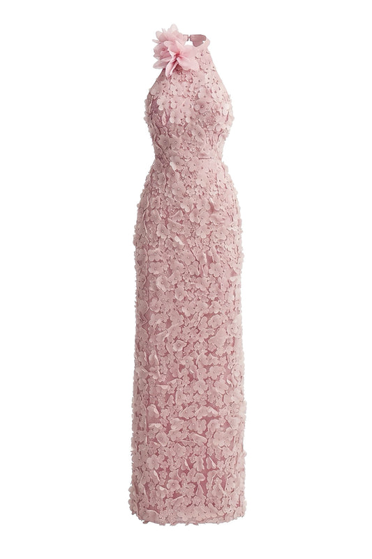 Amaryllis Halter Maxi Dress