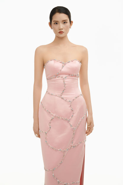 Solene Sweetheart Maxi Dress