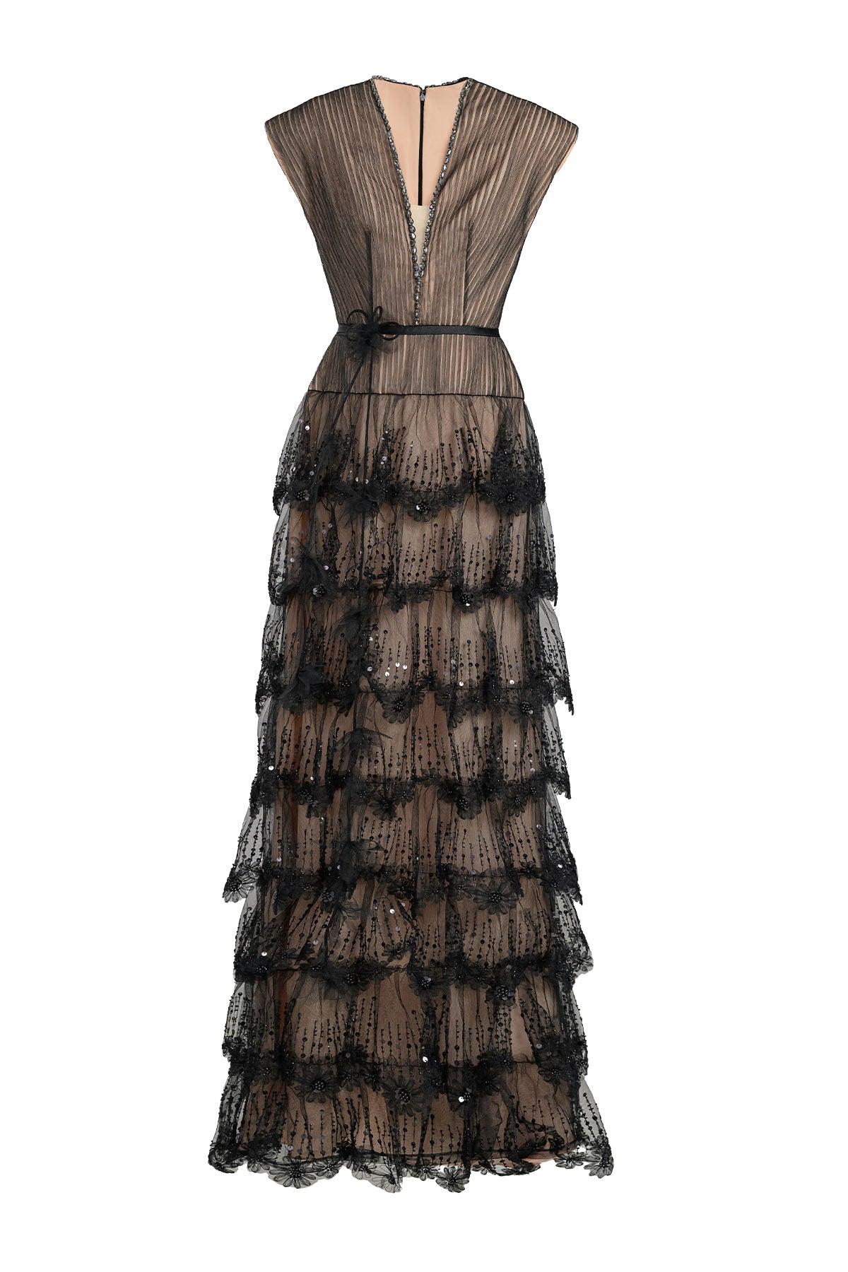 Noiré V-Neck Maxi Dress