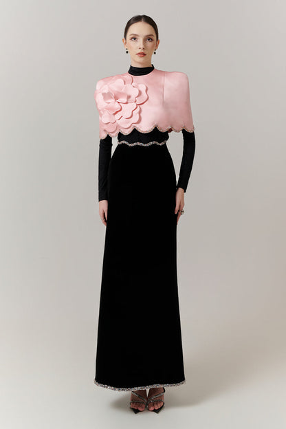 Odette High Neck Sequin Set