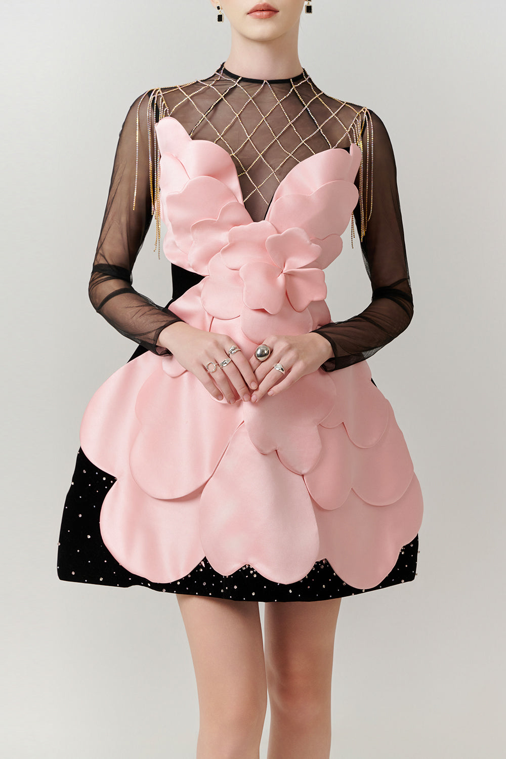 Freya Illusion Chain Mini Dress