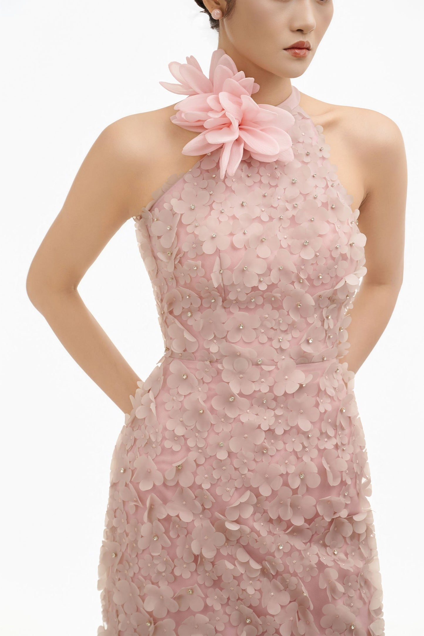 Amaryllis Halter Maxi Dress