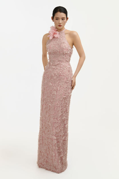 Amaryllis Halter Maxi Dress