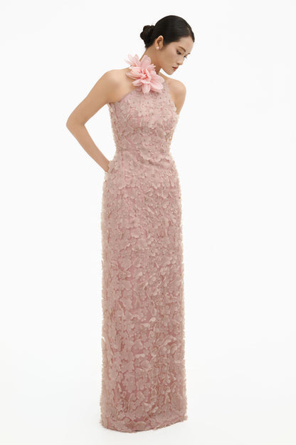 Amaryllis Halter Maxi Dress