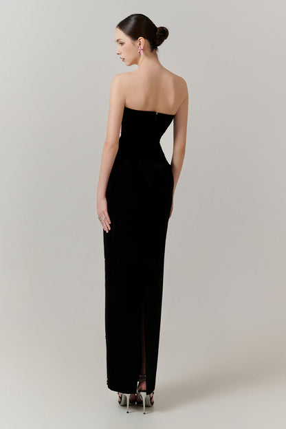 Scarlett Sheath Draped Maxi Dress