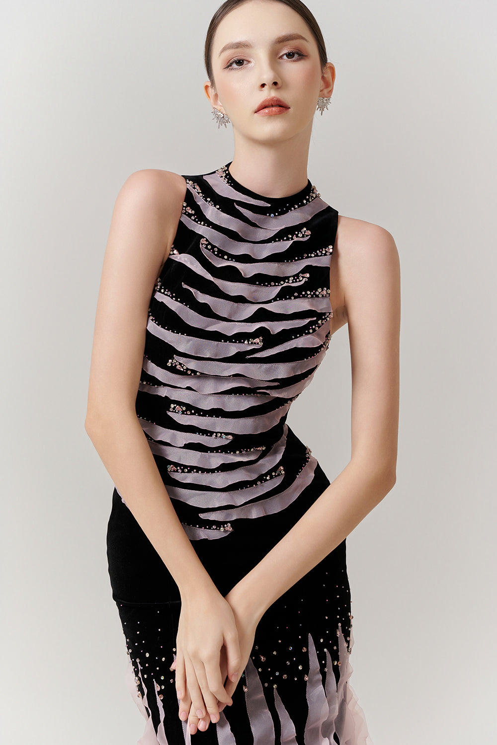 Isadora Mermaid Ruffle Maxi Dress