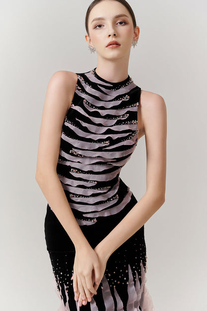 Isadora Mermaid Ruffle Maxi Dress