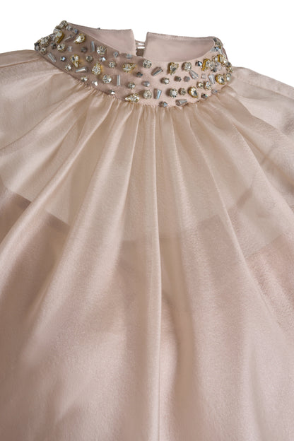 Dylan Sheath Puffy Sleeved Polyester Maxi Set