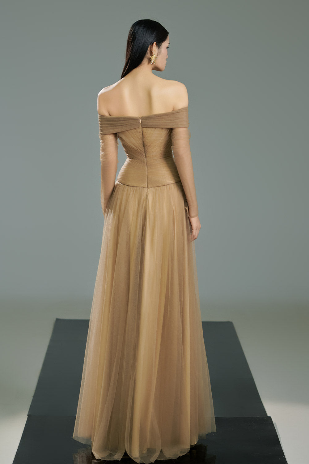 polyester gowns & formal dresses Long Teal Blue Ball Gown V Neck Prom Dress Size 14 Beaded Dress Event 120cm *Product length is equivalent to size M Women's Rodrigo Gathered Stone Polyester