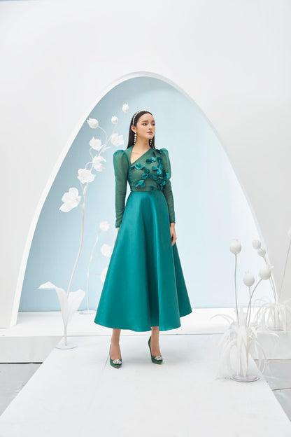 Adelaide Diagonal Neck Dress 
