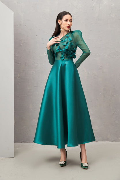 Adelaide Diagonal Neck Dress 
