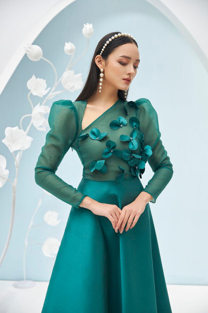 Adelaide Diagonal Neck Dress 