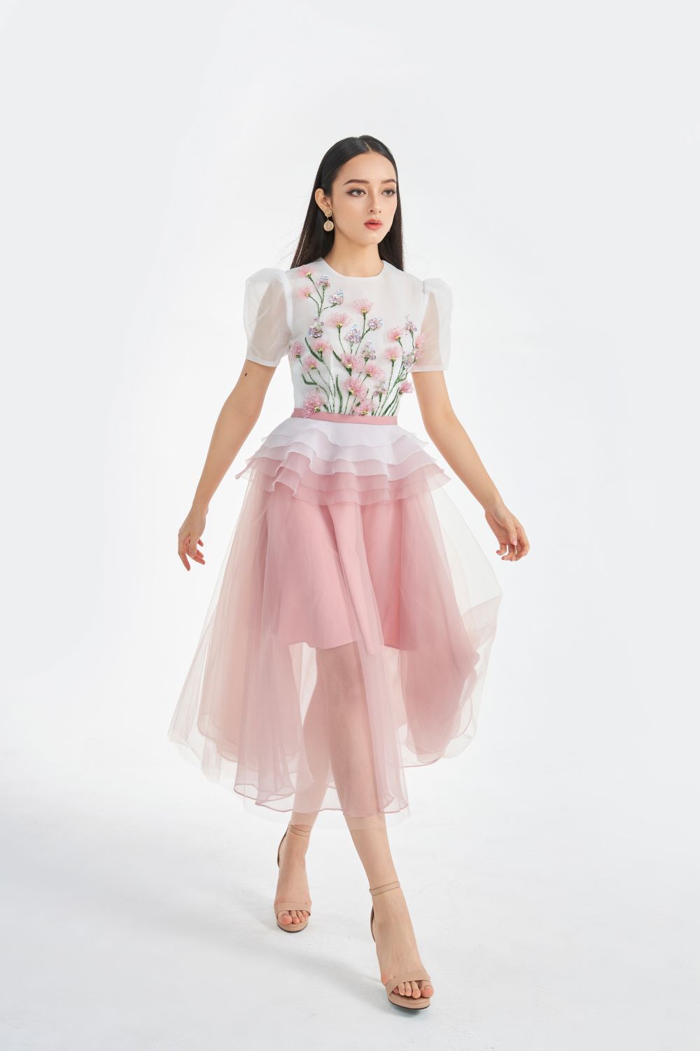Amity Floral Embroidered Dress 