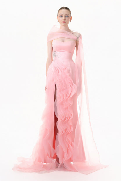Aven Ruffle Maxi Dress