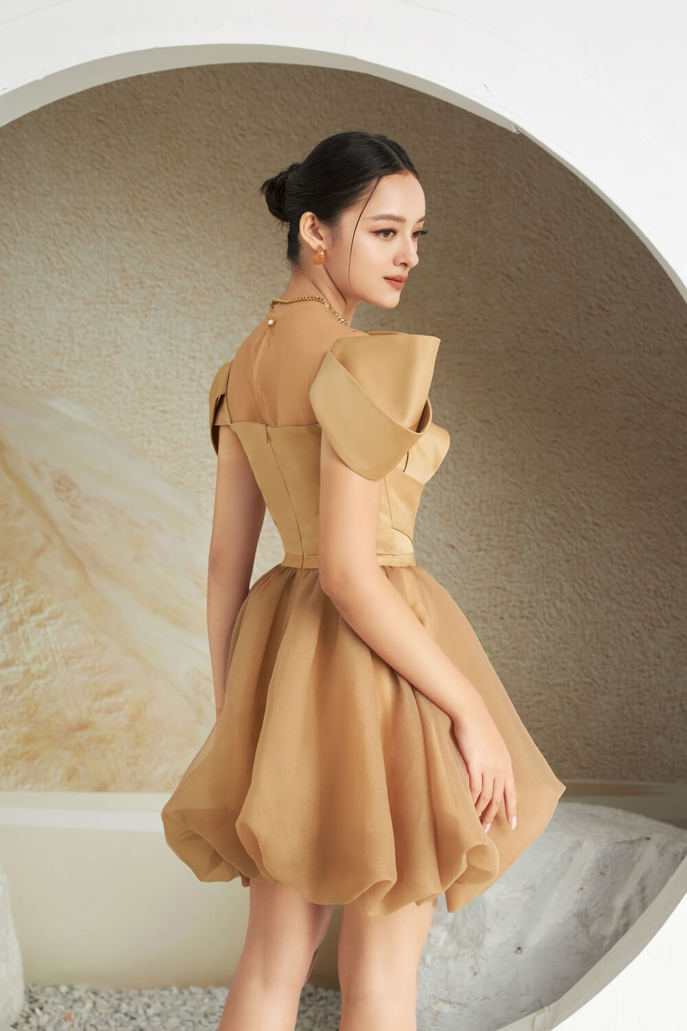 Bethe Square Neck Dress 